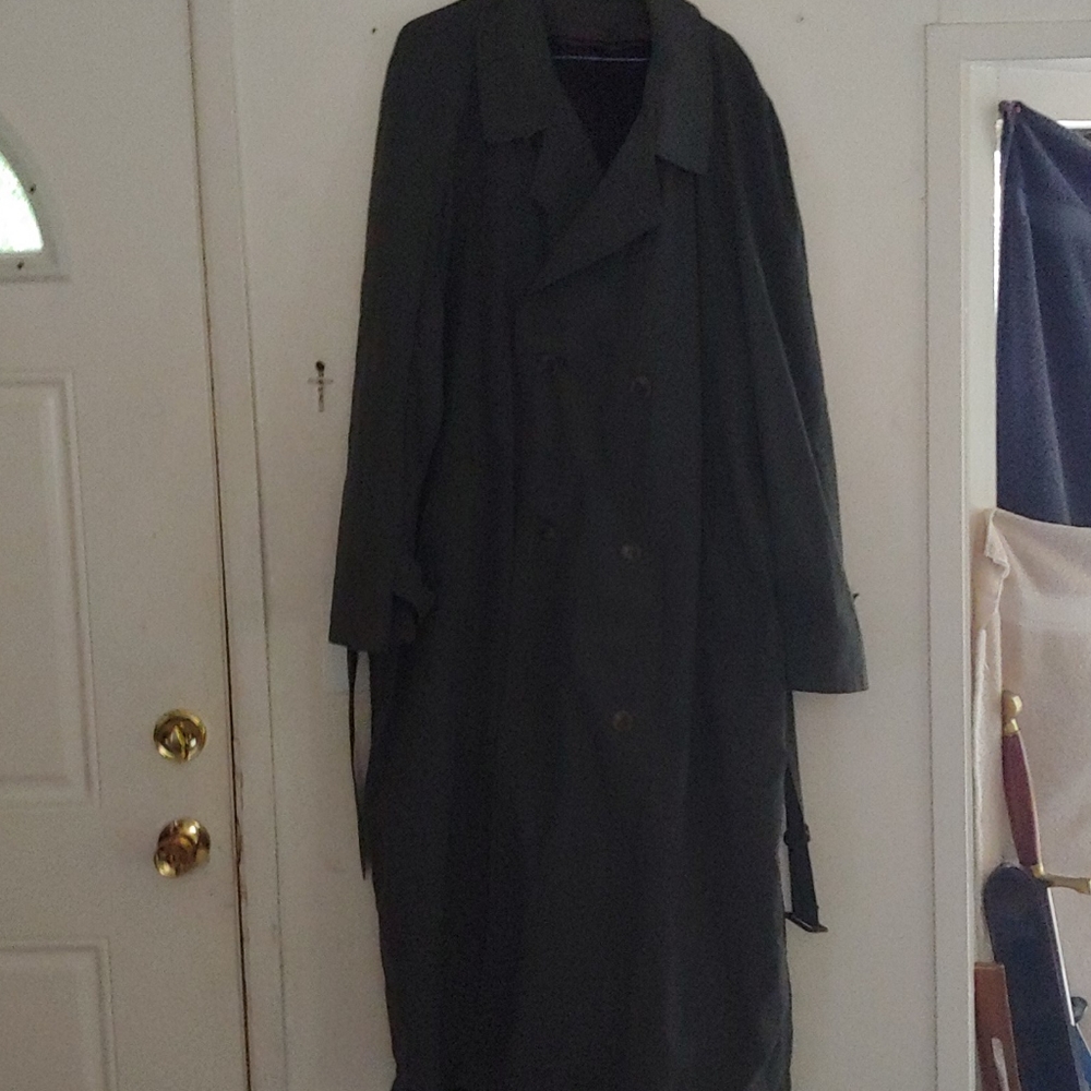Military issue trench coat